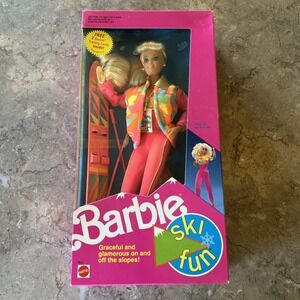 Vintage 1991 Ski Fun Barbie Doll Mattel